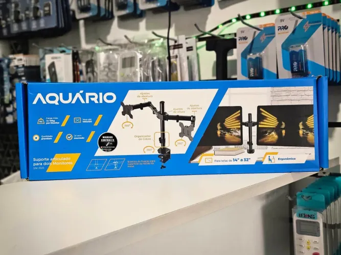 Suporte para 2 monitores articulado 