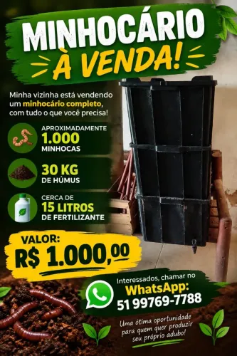 Composteira de minhocas