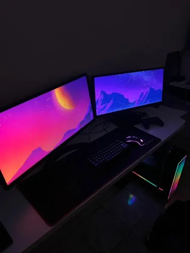 Pc Gamer I7 + 2 Monitores FULL RGB Roda Tudo