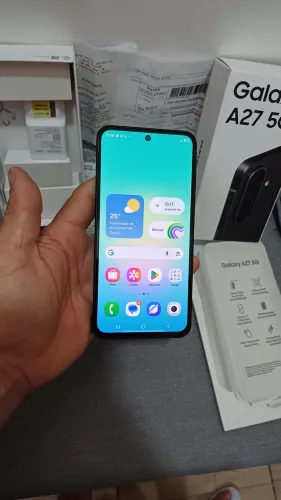 Celular Samsung A27 5G lançamento, 256GB, completo com nota fiscal