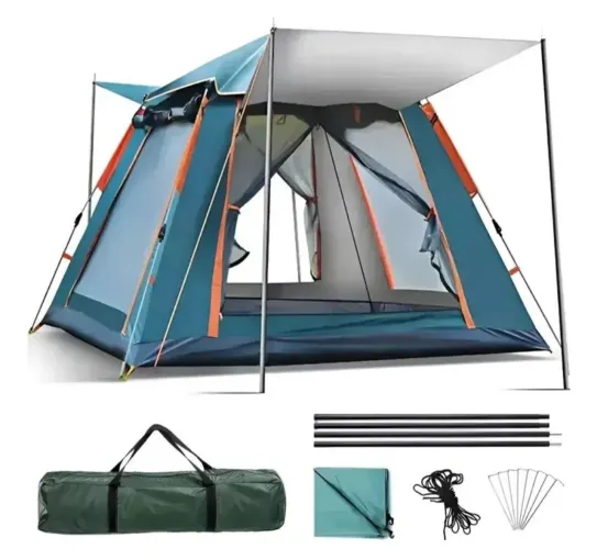 Barraca de acampamento grande para 4/5 pessoas 210x210x145cm