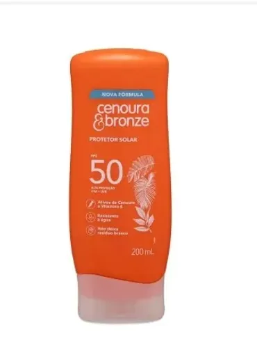 Protetor Solar Cenoura & Bronze Fps50 200ml