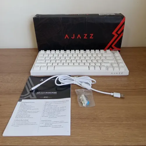 Teclado Mecânico 75% AJazz AK820 (Switch BLUE) - Novo, Lacrado