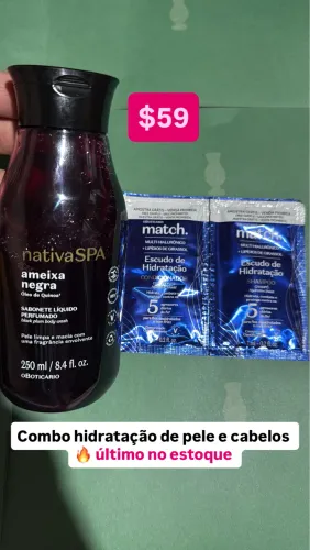 nativa SPA ameixa negra + brinde para cabelo