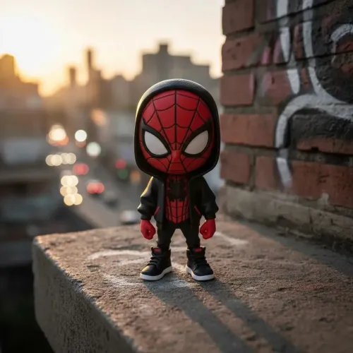 Homem aranha urbano decorativo