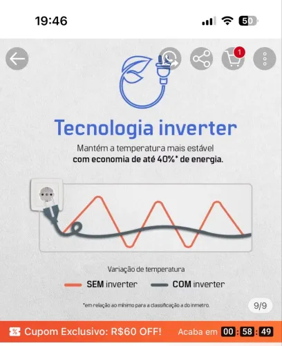 Ar condicionado 9000btus
