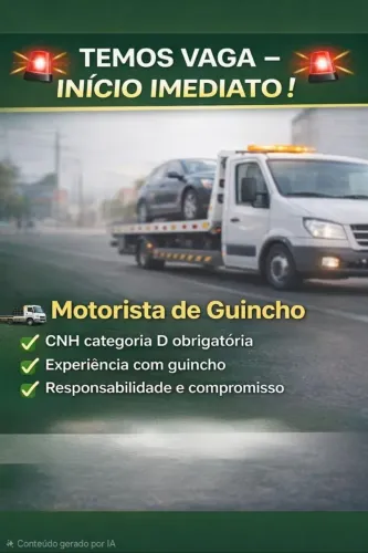Motorista guincho pequeno
