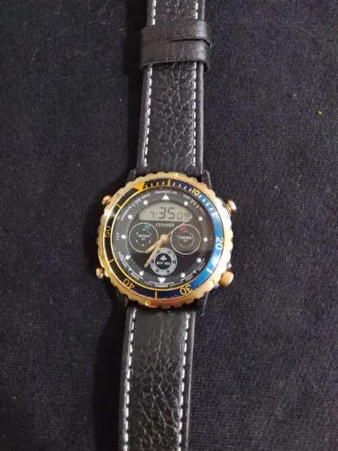 Citizen C480 Wingman Anos 80 90 Ana Digi WR100 Japão
