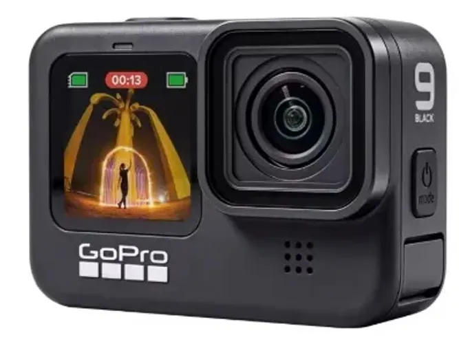 GoPro 9 Black + Média Mod + Bateria Extra + Acessórios + Microfone 
