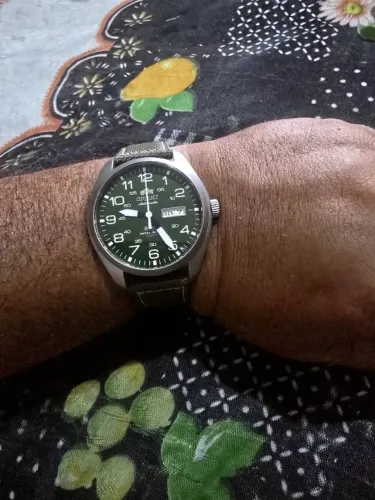 Relógio orient automático três estrelas militar