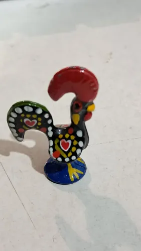 Galo de Barcelos miniatura de  3,5 cm de metal