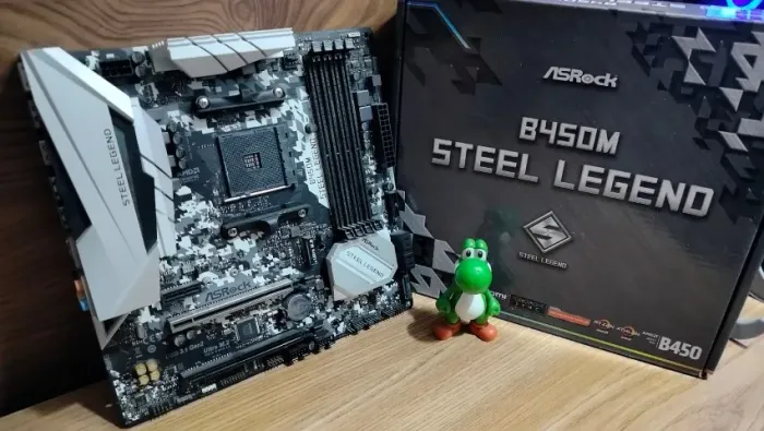 Placa Am4 Asrock B450m Stell legends