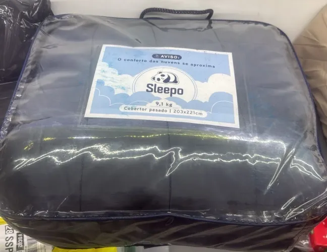 Cobertor Pesado Sleepo King (9,1kg) Terapêutico - Original Antiansiedade