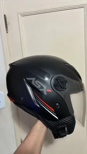 Capacete aberto Asx em perfeito estado