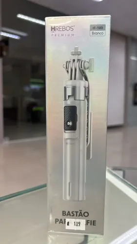 BASTÃO PARA SELFEI TRIPÉ HREBOS BRANCO 1.35M