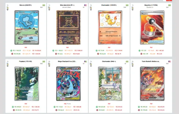 Vendo toda minha coleção de cartas pokémon
