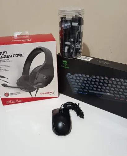Kit Gamer Mouse, Teclado e Headset.