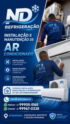 Manutenção Instalação Higienização de ar-condicionado