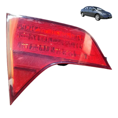 Lanterna Tampa Traseira Esquerda New Civic Lxs 1.8 Flex 2007 Esquerdo/motorista