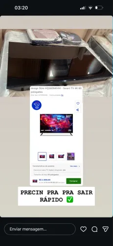 design Slim HQS6ONKHM - Smart TV 4K 60 polegadas