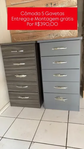 Cômoda 5 Gavetas
