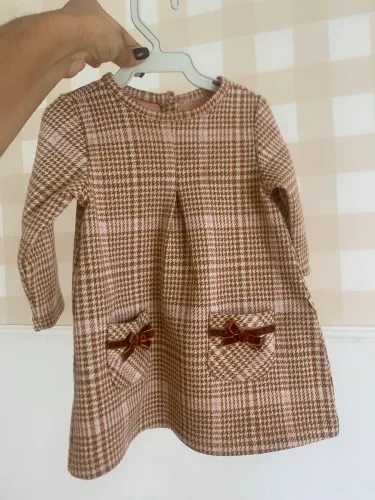 VESTIDO INFANTIL MANGA LONGA XADREZ teddy boom