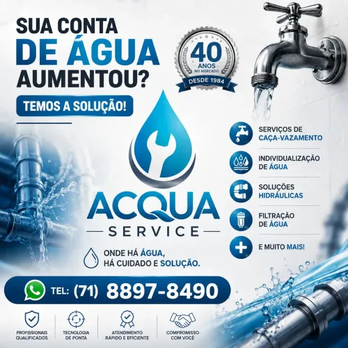 CAÇA VAZAMENTO E AGUA INDIVIDUALIZADA