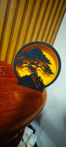 Luminária led para decoração de ambiente imersão e tranquilidade paz 