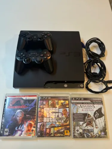 Ps3 Slim - Desbloqueado HEN - Completo e Revisado