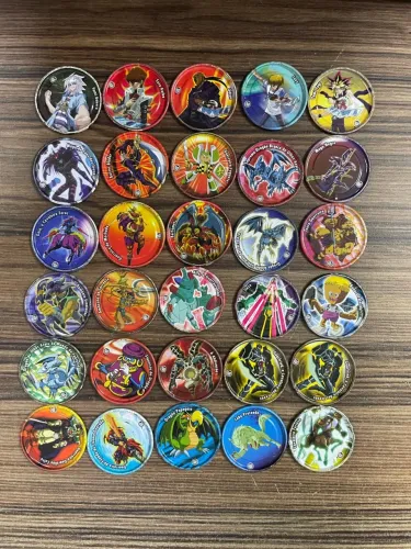 29 TAZOS METAL YUGIOH ELMA CHIPS