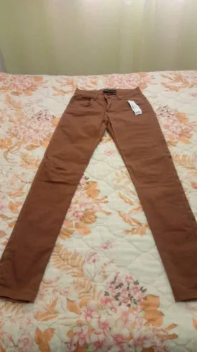 Calça masculina de Sarja Marrom