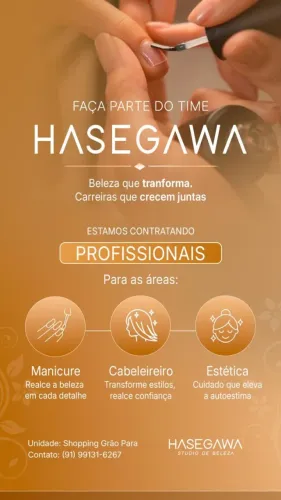 Manicure, cabeleireira e esteticista profissionais com experiência.
