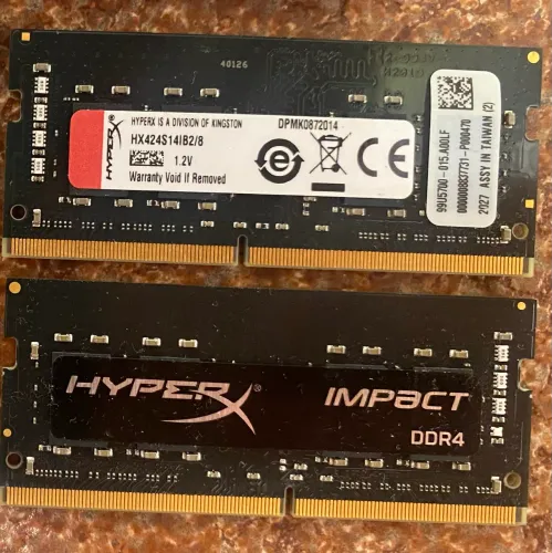 Memória RAM 2x8GB HyperX