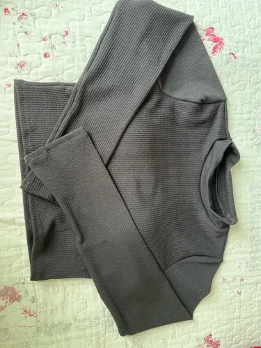 Blusa cropped de manga longa
