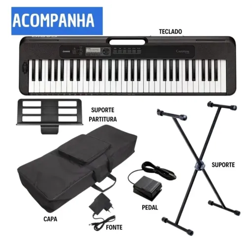 Teclado Com Teclas Sensitivas (Igual Piano) Casiotone CT-S300