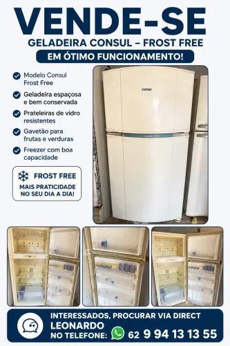 Vende se geladeira frostfree