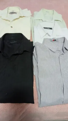 Camisas masculinas G várias cores