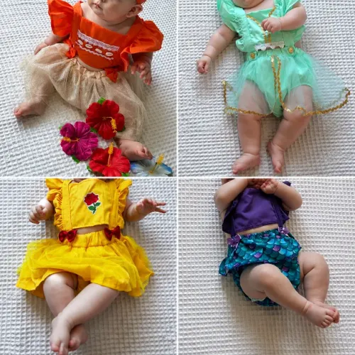 Roupas de Mesversario princesas