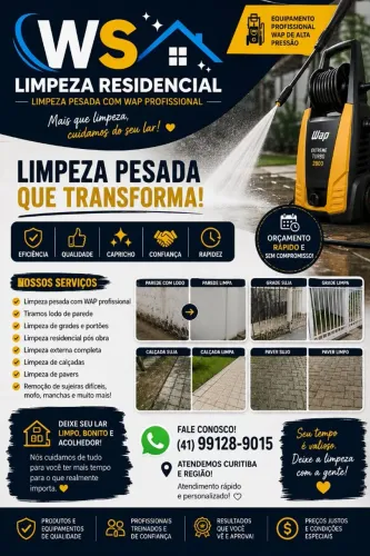 Serviço de limpeza pesada