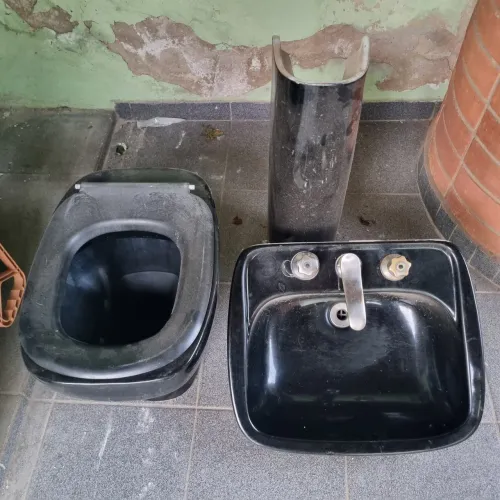 Conjunto Louça Preto para Banheiro