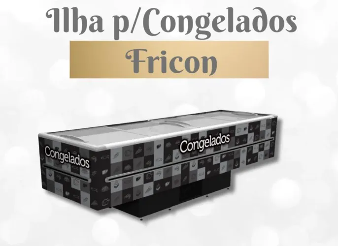 Ilha expositora para congelados - Fricon