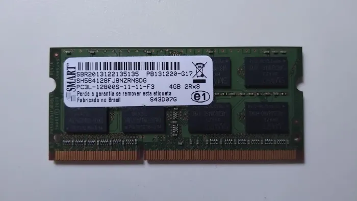 Memória RAM Smart 4GB DDR3L 1600MHz PC3L-12800S Notebook