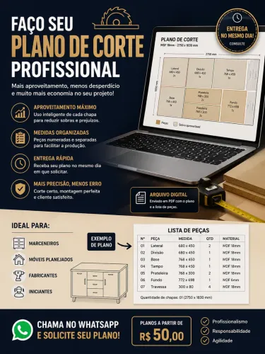 Planos de cortes profissional 