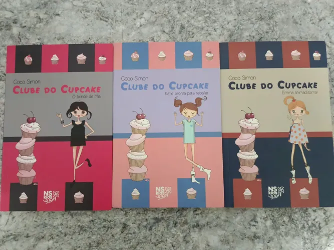 Trio de Livros Clube do Cup Cake