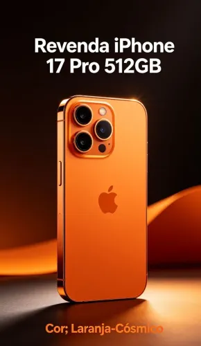 iPhone 17 Pro 512GB Laranja-Cósmico