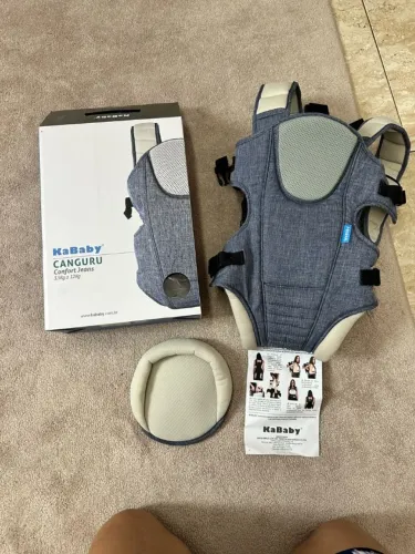Canguru De Bebê Confort Line Kababy Cor Jeans