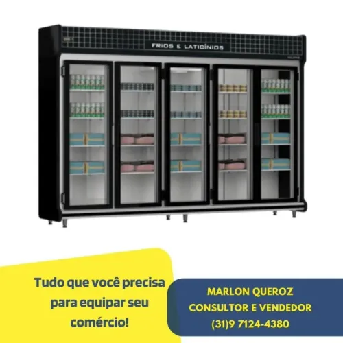 Freezer Expositor Refrigerador 5 Portas Polo Frio