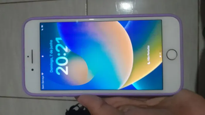  iPhone 8 Plus + Carregador + Capinha + Vidro para Troca 