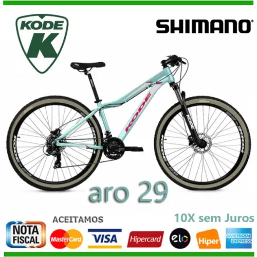 Bicicleta Kode Hilde Aro 29, Toda Shimano 18V, Tamanho 19, Novíss, Nota Fiscal e Garantia