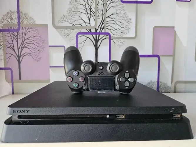Console Sony Playstation 4 Slim 500GB Completo Funcionando Perfeitamente Com Garantia